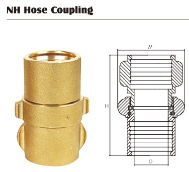 American type NH Fire Hose Coupling Fitting
