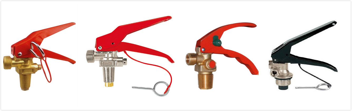 CO2 fire extinguisher valve